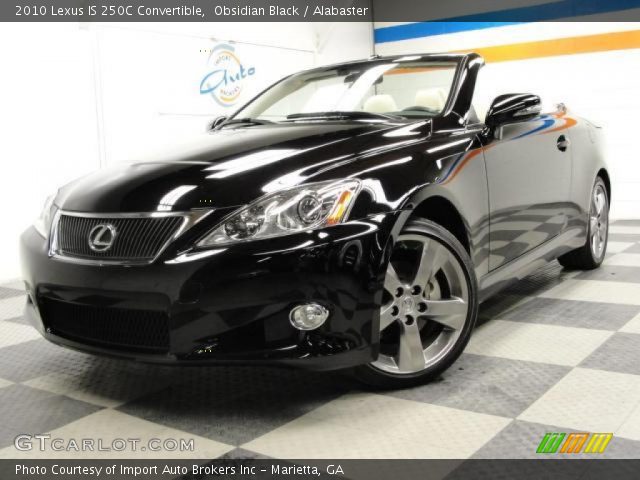 2010 Lexus IS 250C Convertible in Obsidian Black