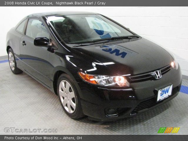 2008 Honda Civic LX Coupe in Nighthawk Black Pearl