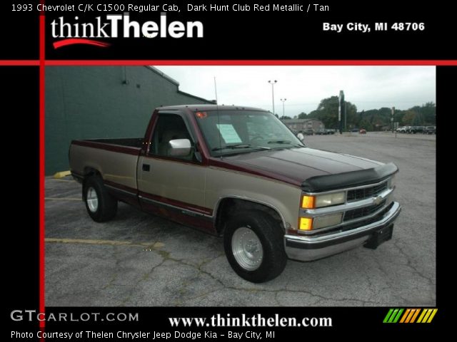 1993 Chevrolet C/K C1500 Regular Cab in Dark Hunt Club Red Metallic