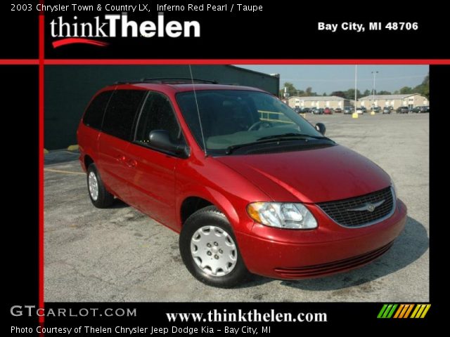 2003 Chrysler Town & Country LX in Inferno Red Pearl