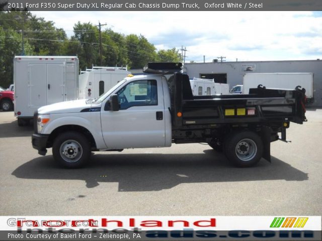 2011 Ford F350 Super Duty XL Regular Cab Chassis Dump Truck in Oxford White
