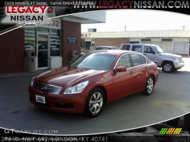 2009 Infiniti G 37 Sedan in Garnet Ember