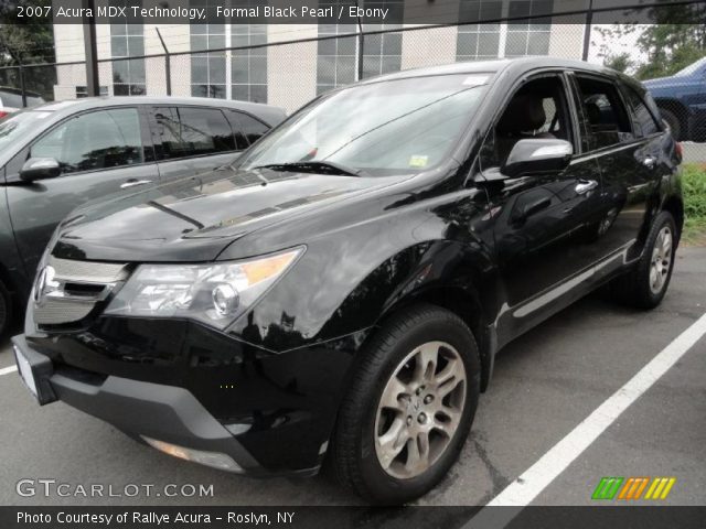 2007 Acura MDX Technology in Formal Black Pearl