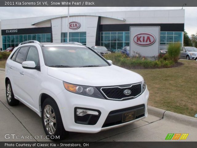 2011 Kia Sorento SX V6 in Snow White Pearl