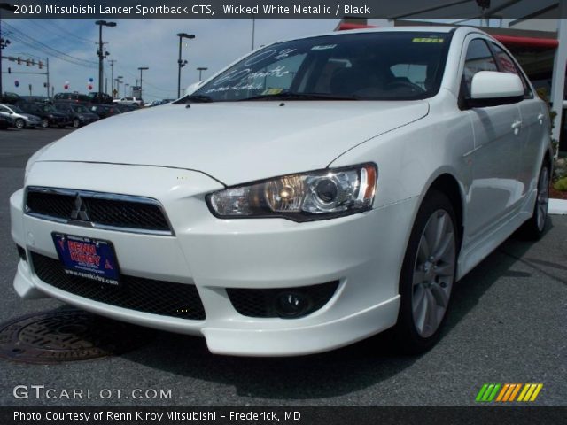 2010 Mitsubishi Lancer Sportback GTS in Wicked White Metallic