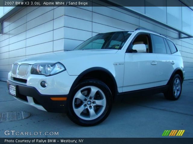 2007 BMW X3 3.0si in Alpine White