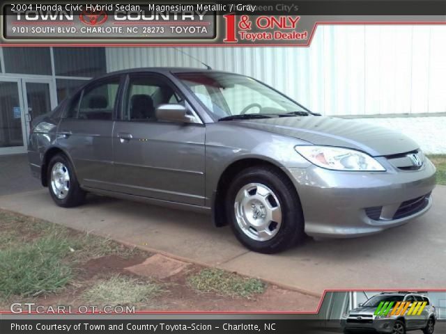 2004 Honda Civic Hybrid Sedan in Magnesium Metallic