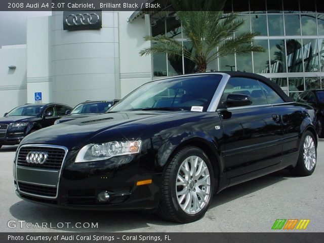 2008 Audi A4 2.0T Cabriolet in Brilliant Black