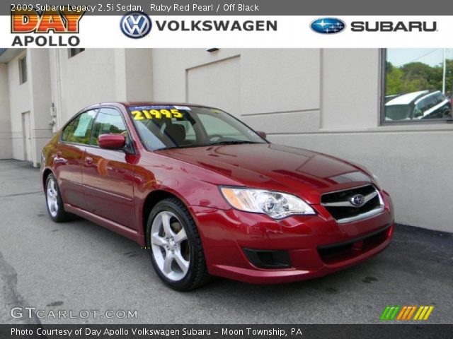 2009 Subaru Legacy 2.5i Sedan in Ruby Red Pearl