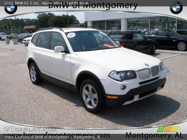 2008 BMW X3 3.0si in Alpine White