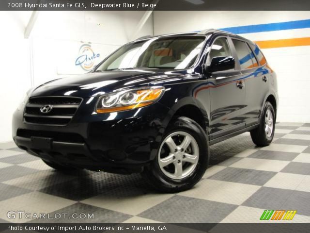2008 Hyundai Santa Fe GLS in Deepwater Blue