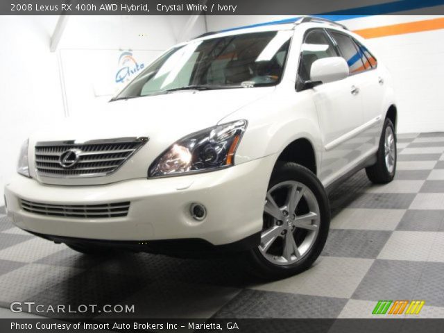 2008 Lexus RX 400h AWD Hybrid in Crystal White