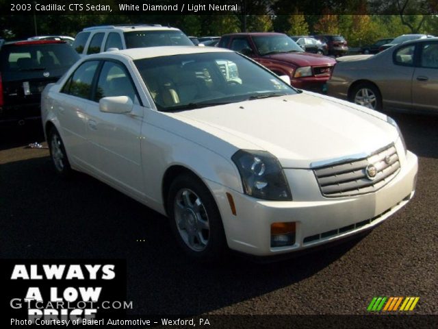 2003 Cadillac CTS Sedan in White Diamond