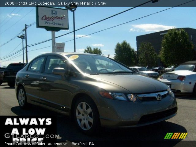 2008 Honda Civic LX Sedan in Galaxy Gray Metallic