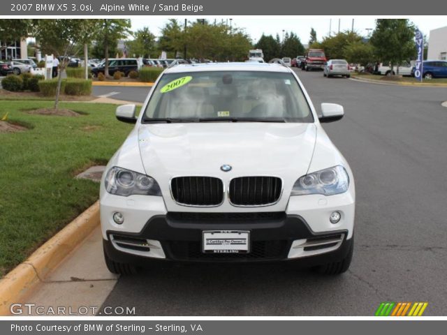 2007 BMW X5 3.0si in Alpine White