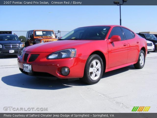 2007 Pontiac Grand Prix Sedan in Crimson Red