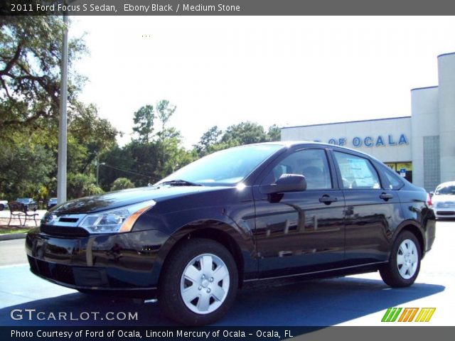 2011 Ford Focus S Sedan in Ebony Black