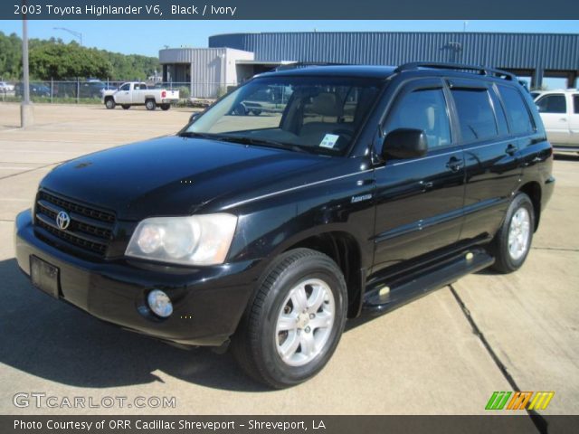 Black toyota highlander 2003