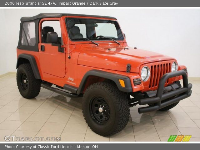 2006 Jeep Wrangler SE 4x4 in Impact Orange