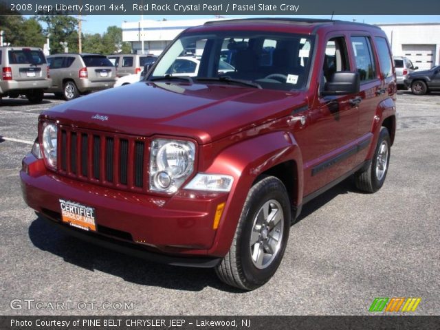2008 Jeep Liberty Sport 4x4 in Red Rock Crystal Pearl