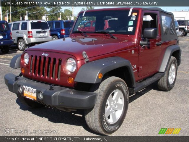 2007 Jeep Wrangler X 4x4 in Red Rock Crystal Pearl