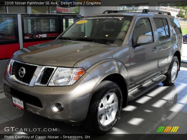 2008 Nissan Pathfinder SE 4x4 in Desert Stone