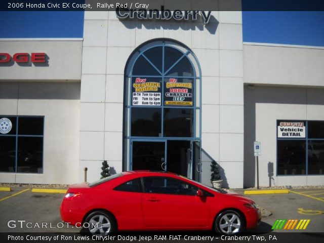 2006 Honda Civic EX Coupe in Rallye Red