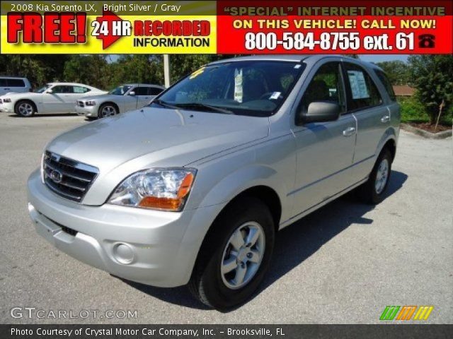 2008 Kia Sorento LX in Bright Silver
