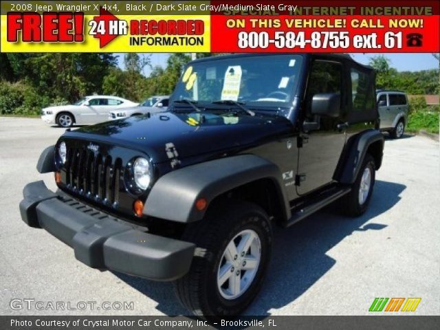 2008 Jeep Wrangler X 4x4 in Black