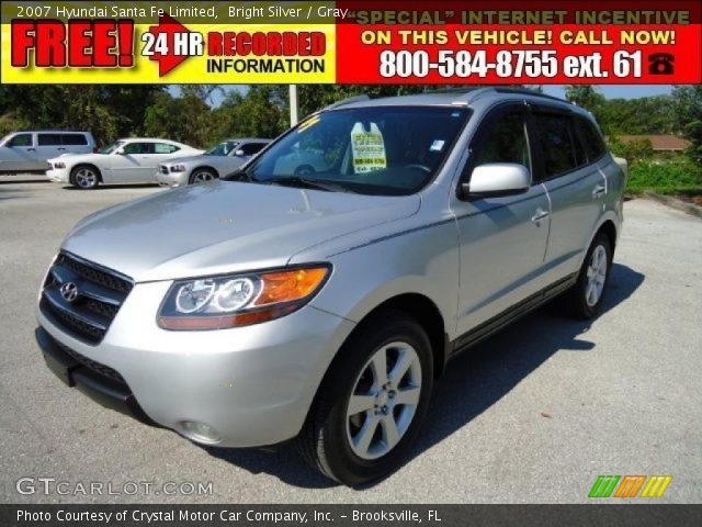 2007 Hyundai Santa Fe Limited in Bright Silver