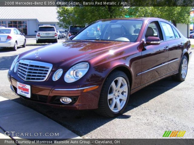 2008 Mercedes-Benz E 350 4Matic Sedan in Barolo Red Metallic