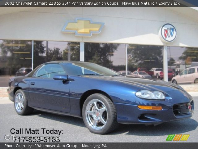 2002 Chevrolet Camaro Z28 SS 35th Anniversary Edition Coupe in Navy Blue Metallic