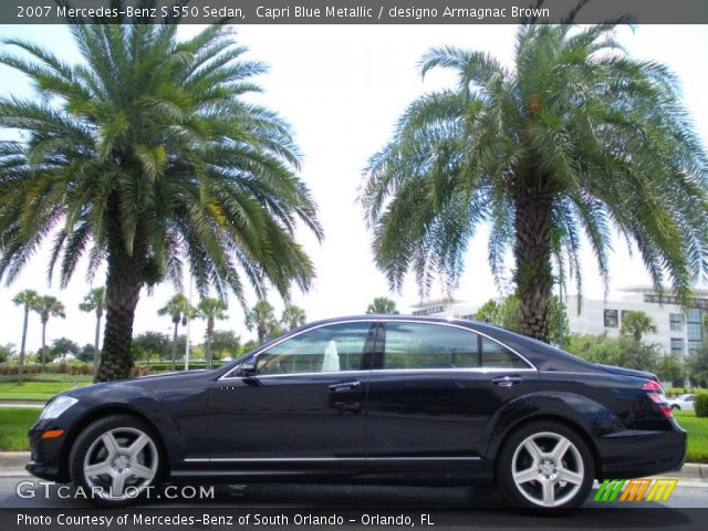 2007 Mercedes-Benz S 550 Sedan in Capri Blue Metallic