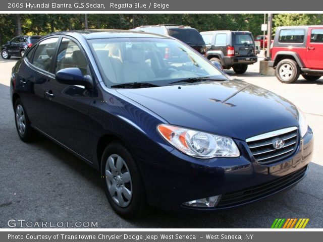 2009 Hyundai Elantra GLS Sedan in Regatta Blue