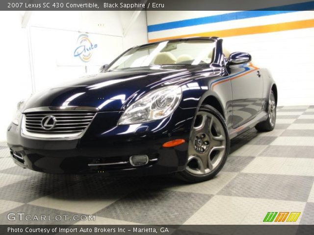 2007 Lexus SC 430 Convertible in Black Sapphire