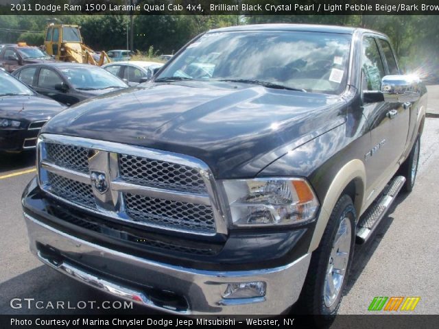 2011 Dodge Ram 1500 Laramie Quad Cab 4x4 in Brilliant Black Crystal Pearl