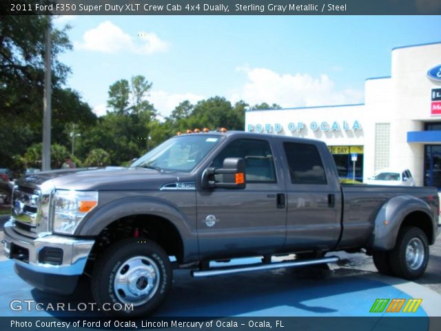 2011 Ford F350 Super Duty XLT Crew Cab 4x4 Dually in Sterling Gray Metallic