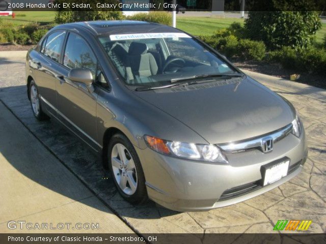 2008 Honda Civic EX Sedan in Galaxy Gray Metallic