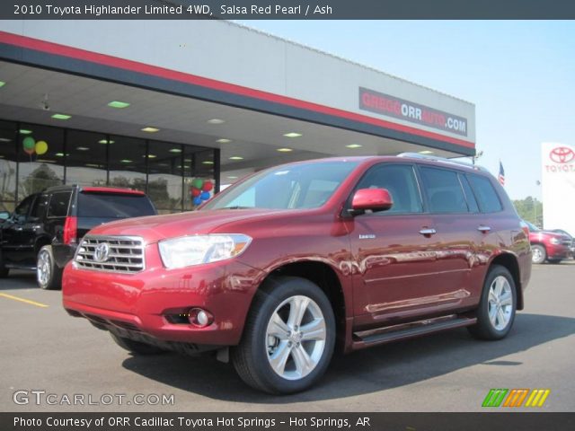 2010 Toyota Highlander Limited 4WD in Salsa Red Pearl