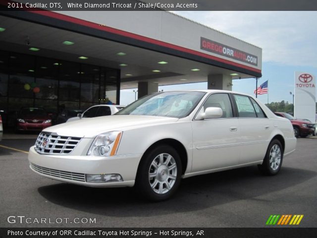 2011 Cadillac DTS  in White Diamond Tricoat