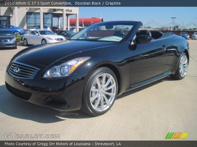 2010 Infiniti G 37 S Sport Convertible in Obsidian Black
