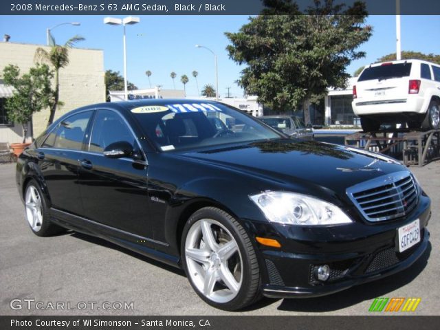2008 Mercedes-Benz S 63 AMG Sedan in Black