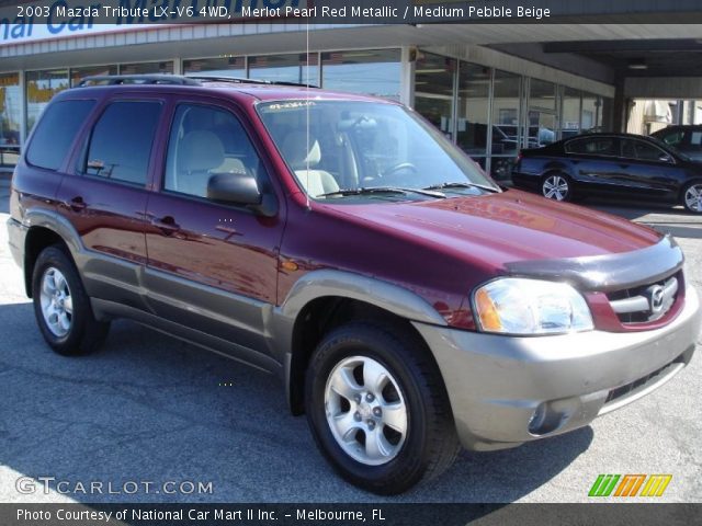 2003 Mazda Tribute LX-V6 4WD in Merlot Pearl Red Metallic