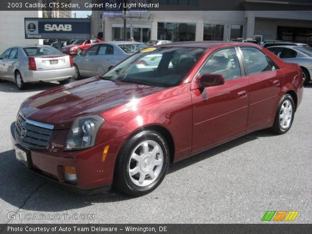 2003 Cadillac CTS Sedan in Garnet Red
