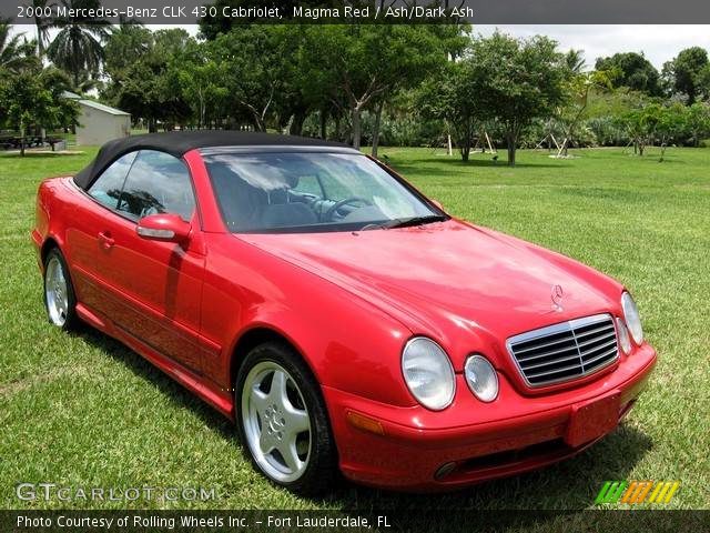 2000 Mercedes-Benz CLK 430 Cabriolet in Magma Red