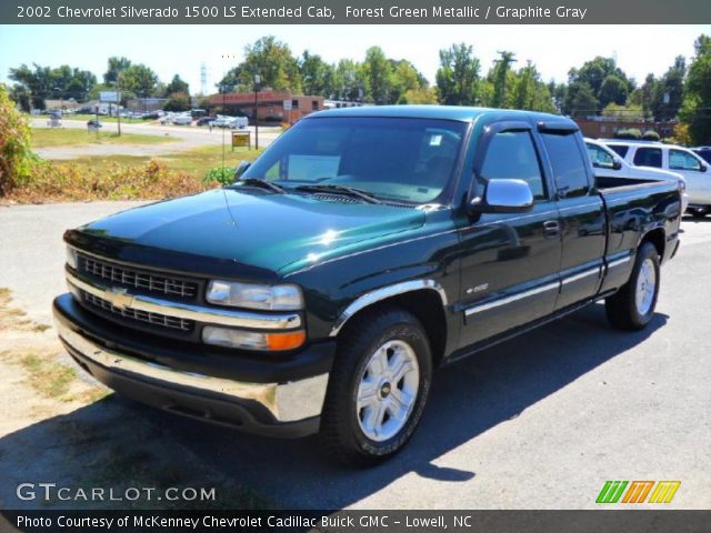 2002 Chevrolet Silverado 1500 LS Extended Cab in Forest Green Metallic