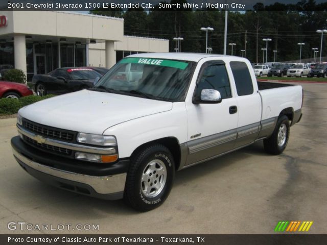 2001 Chevrolet Silverado 1500 LS Extended Cab in Summit White