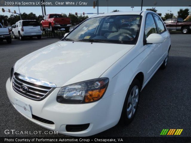 2009 Kia Spectra LX Sedan in Clear White