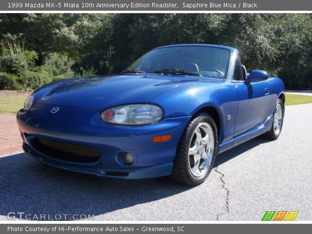 1999 Mazda MX-5 Miata 10th Anniversary Edition Roadster in Sapphire Blue Mica