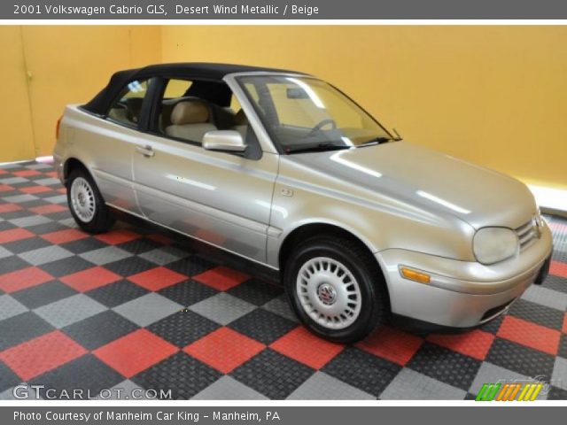 2001 Volkswagen Cabrio GLS in Desert Wind Metallic